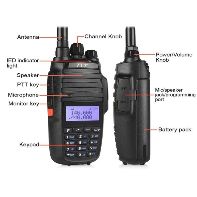 Φορητός πομποδέκτης - UHF/VHF - 10W - UV-8000D - TYT - 480002 ΕΠΟΧΙΑΚΑ - ΤΟΥΡΙΣΤΙΚΑ - HOBBY>Κυνήγι - παραλία - camping>Φορητοί πομποδέκτες