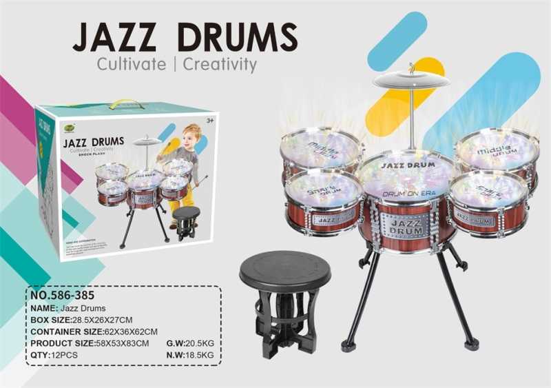 Παιδικό σετ Drums - Jazz Drums - 586-385 - 233084 ΠΑΙΧΝΙΔΙΑ>Μουσικά & εκπαιδευτικά παιχνίδια