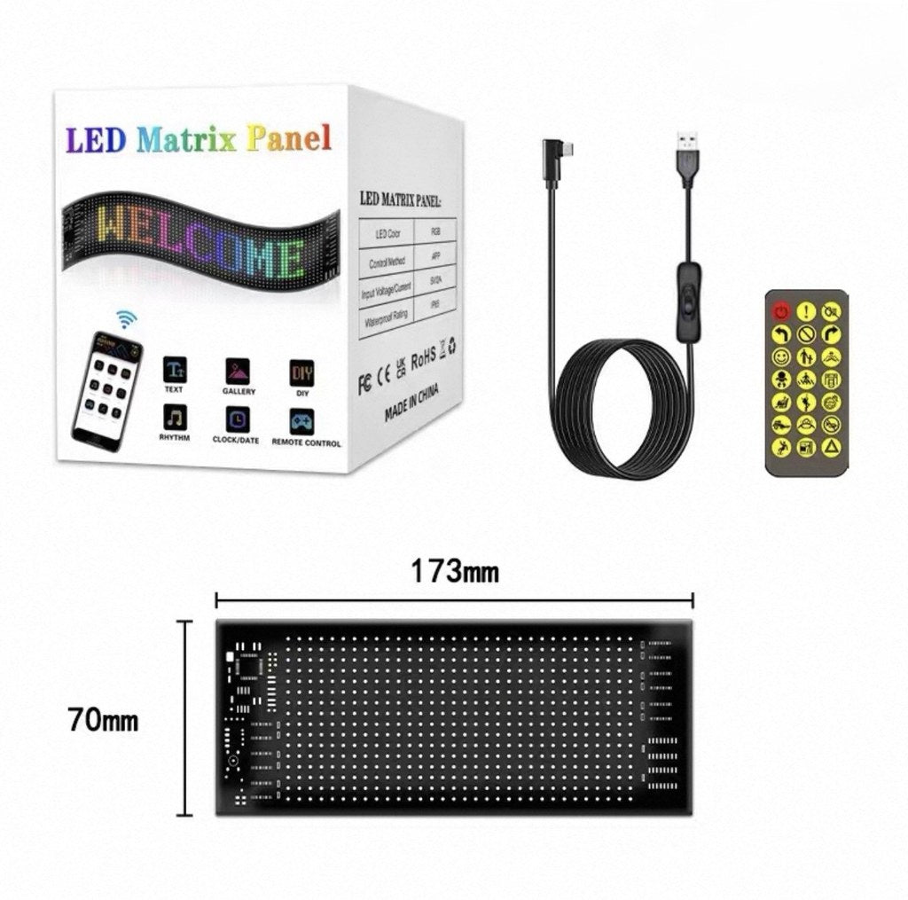 Φωτεινή επιγραφή LED matrix WT-557