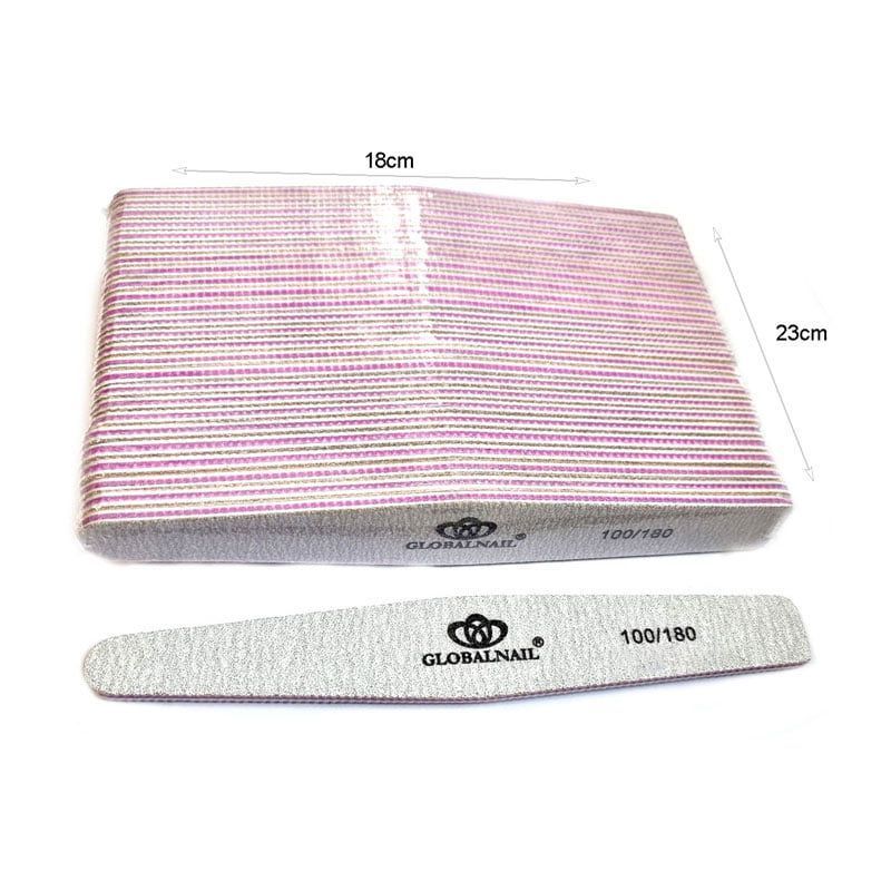 Globalnail Λίμα νυχιών 100/180 50τεμ. - Nail file