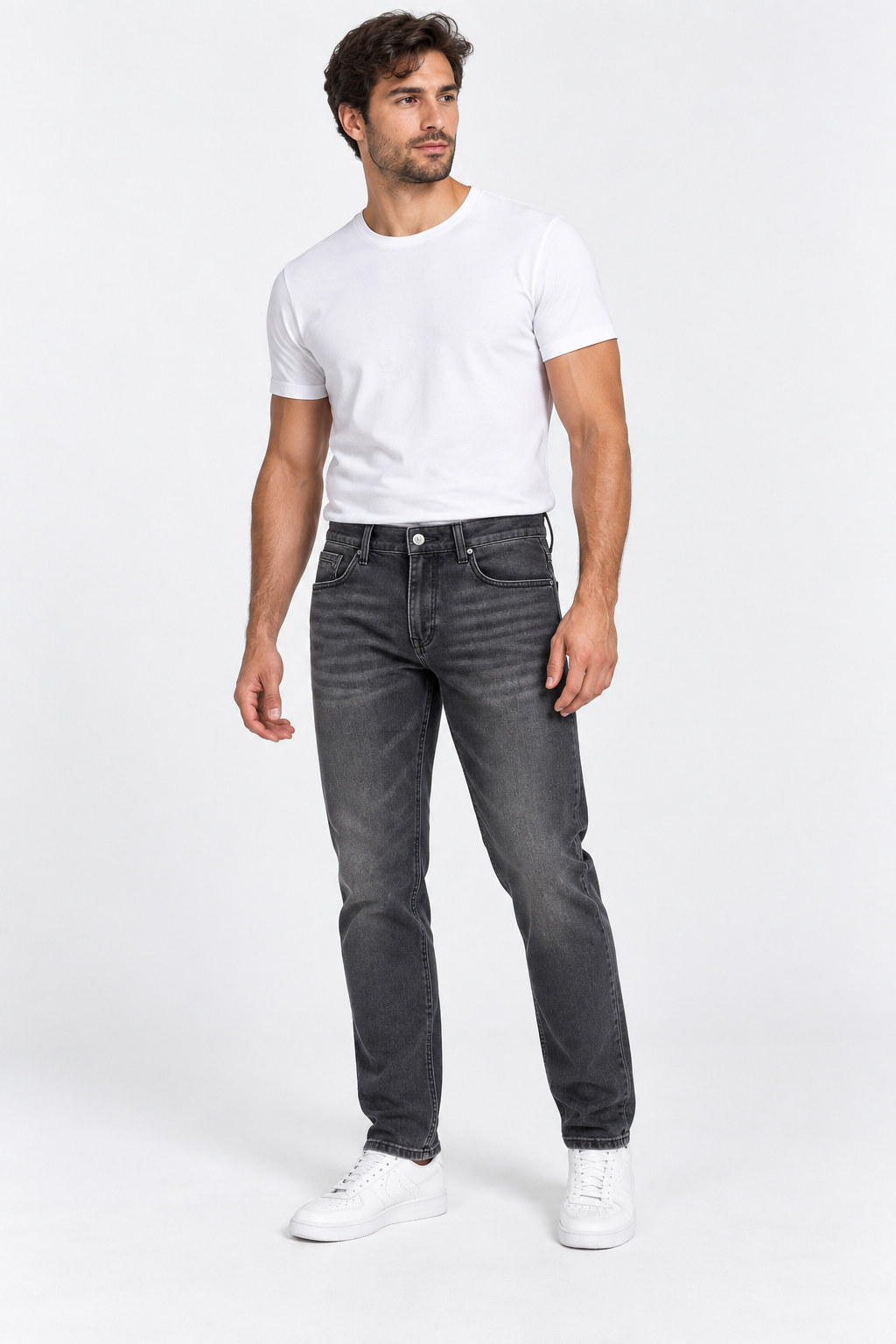 Mastino Ανδρικό Τζιν Παντελόνι Regular Fit Γκρι