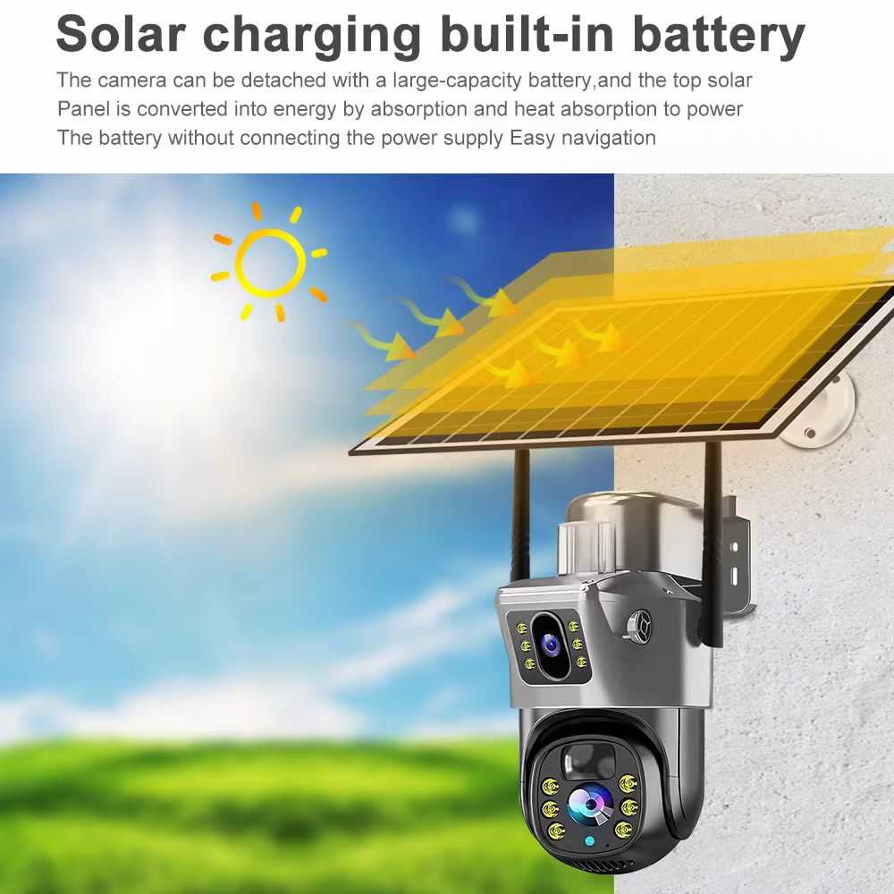Ηλιακή κάμερα ασφαλείας IP - Dual - Security Camera - TP15 - 020317