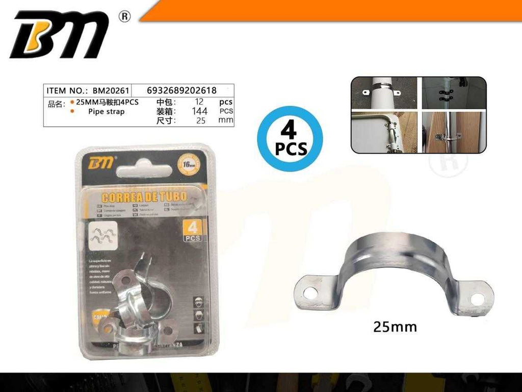 Στήριγμα σωλήνων Ωμέγα - 25mm - Σετ 12 πακέτα των 4 τεμαχίων - 202618