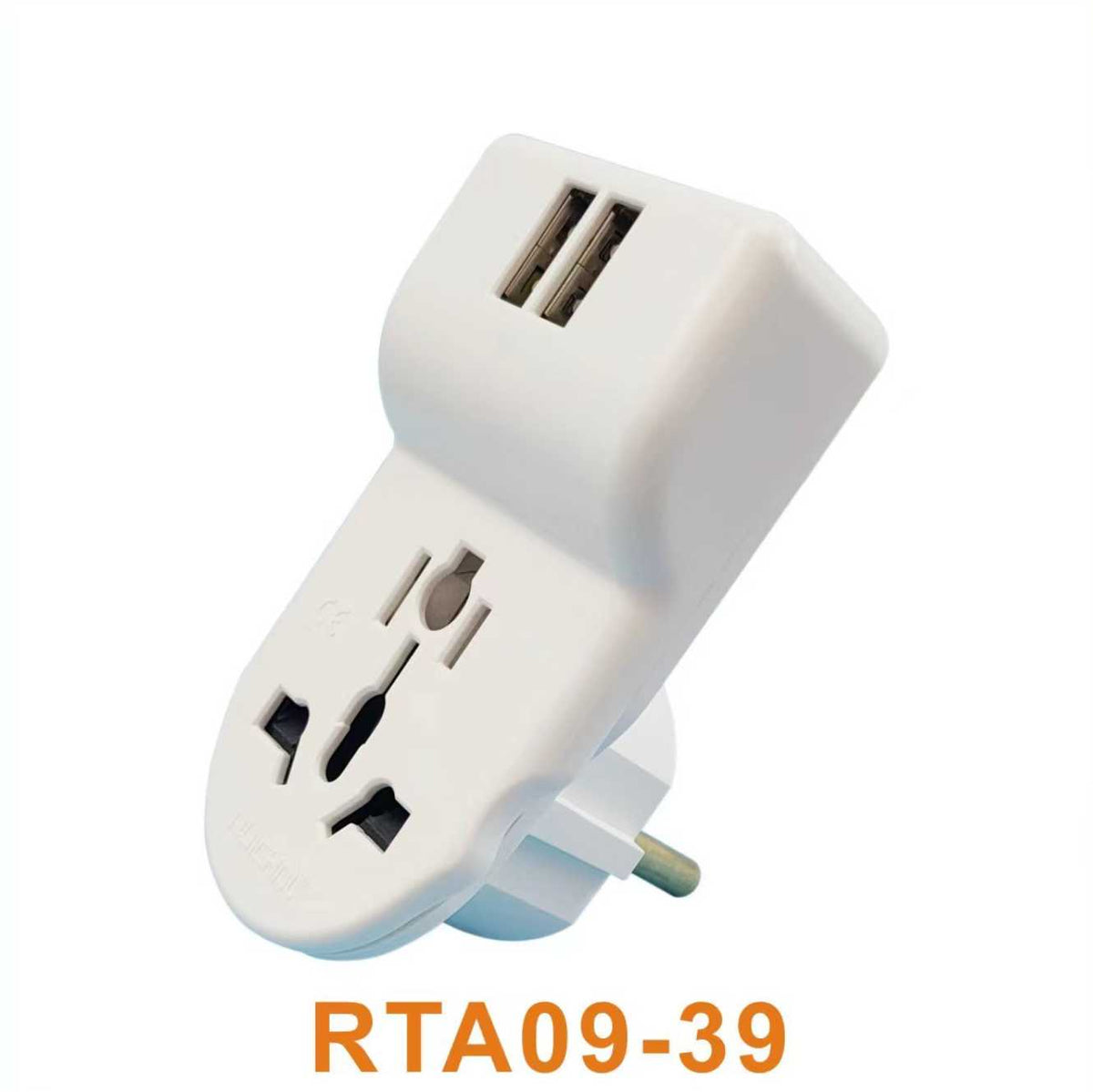 Αντάπτορας πρίζας με 2 θύρες USB - International - RTA09-39 - 939000