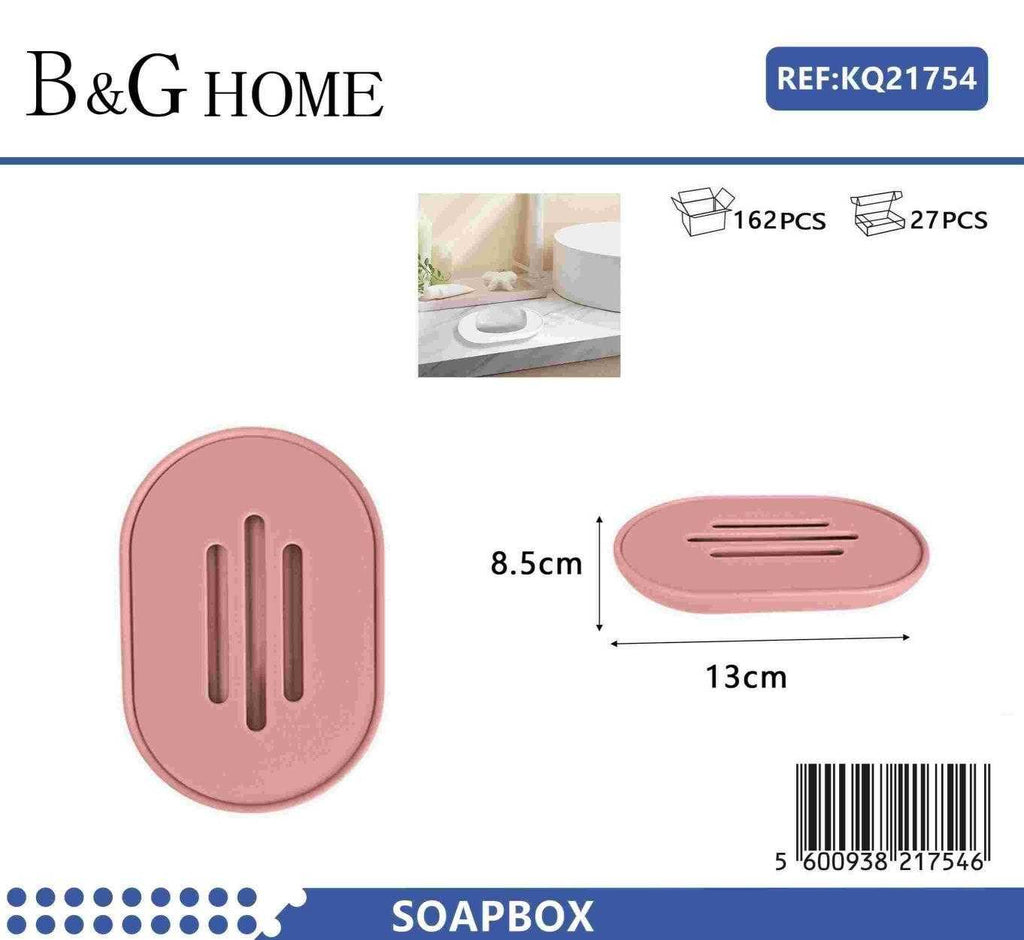 Σαπουνοθήκες μπάνιου πλαστικές - Σετ 5pcs - Pink - 21754