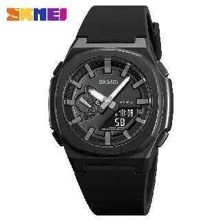 Ψηφιακό/αναλογικό ρολόι χειρός - Skmei - 2091 - Black/Black screen