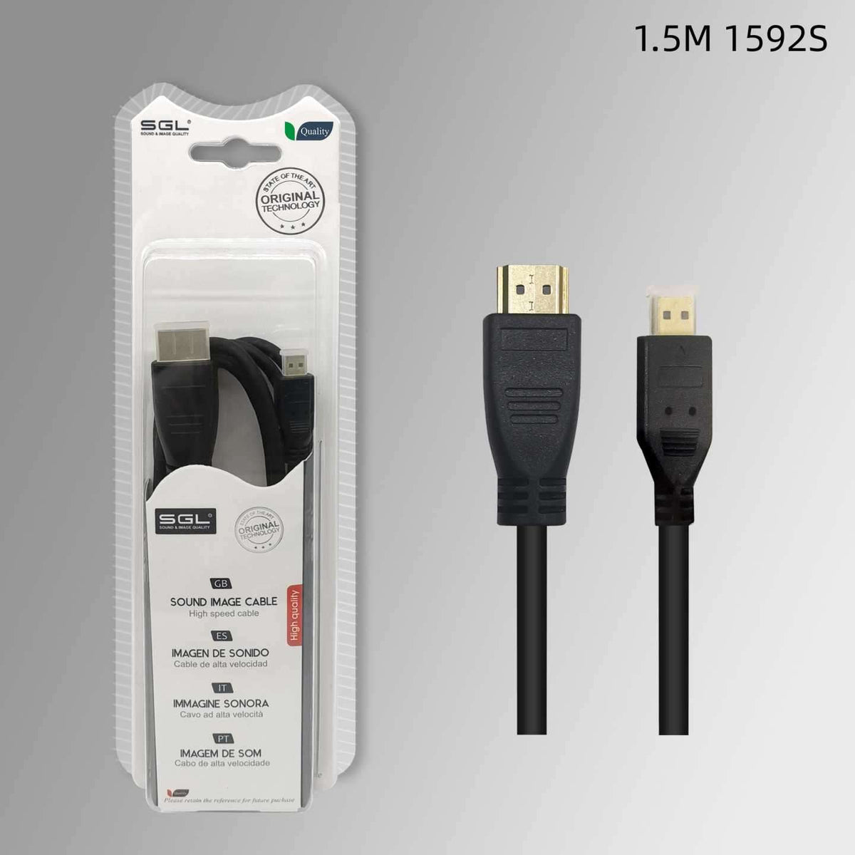 Καλώδιο HDMI σε Micro HDMI - 1592S - 1.5m - 095189