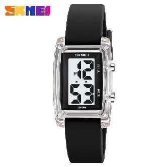 Ψηφιακό ρολόι χειρός - Skmei - 2325 - Black/White Transparent