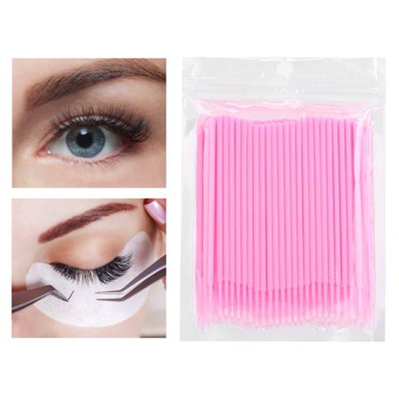 Μίας χρήσης microbrush lash επέκταση βλεφαρίδων 100τεμ.- Μπατονέτα βλεφαρίδας  - All Eyelash Lifting