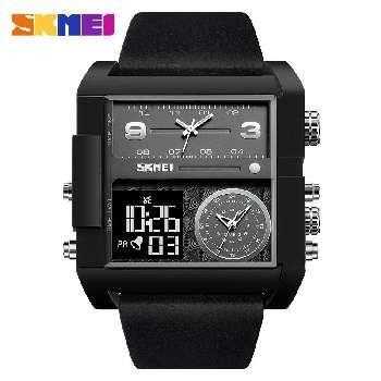 Ψηφιακό/αναλογικό ρολόι χειρός - Skmei - 2020 - Black/Black ΡΟΛΟΓΙΑ>Ρολόγια χειρός>Ψηφιακά ρολόγια χειρός