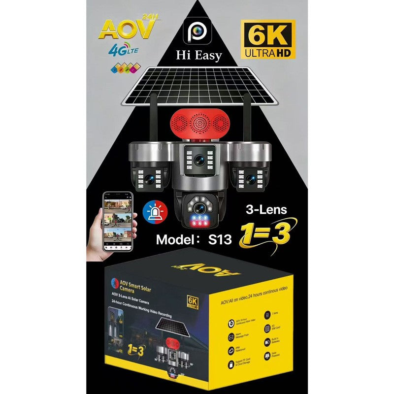ΗΛΙΑΚΗ ΚΑΜΕΡΑ ΑΣΦΑΛΕΙΑΣ ΜΕ ΤΡΙΠΛΟ ΦΑΚΟ 4G 6Κ XY-07147 ΚΕΝΤΡΙΚΟ > ΑΣΦΑΛΕΙΑ > ΚΑΜΕΡΕΣ smart WiFi ΚΑΙ IP