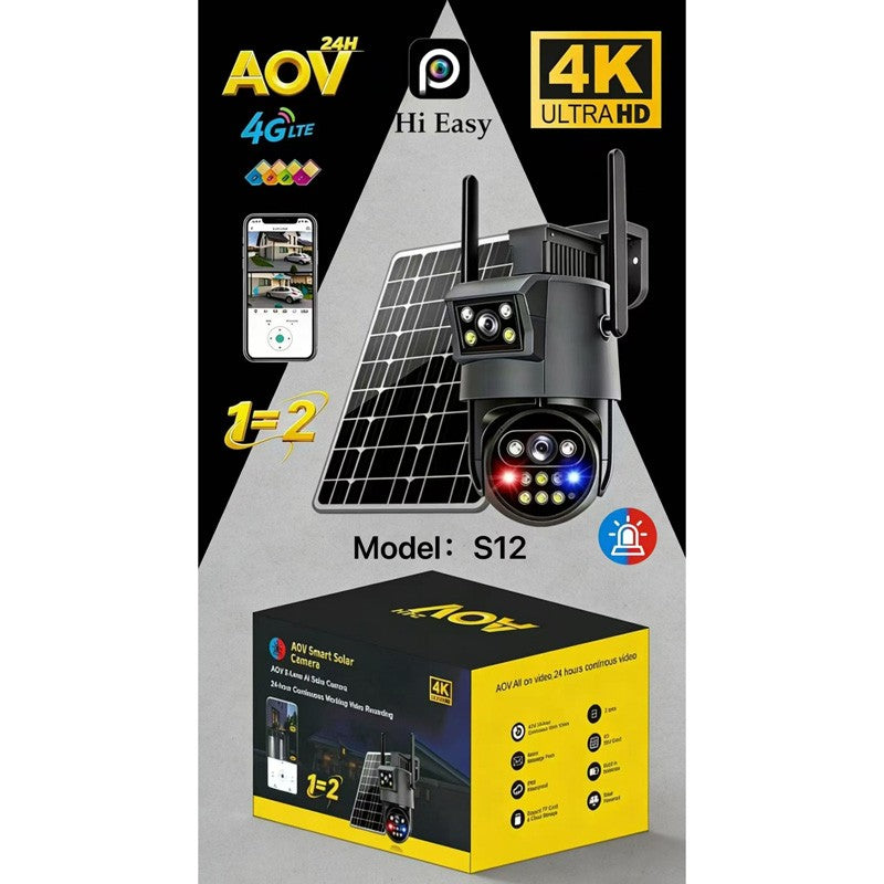 ΗΛΙΑΚΗ ΚΑΜΕΡΑ ΑΣΦΑΛΕΙΑΣ ΜΕ ΔΙΠΛΟ ΦΑΚΟ 4G XY-07146 ΚΕΝΤΡΙΚΟ > ΑΣΦΑΛΕΙΑ > ΚΑΜΕΡΕΣ smart WiFi ΚΑΙ IP