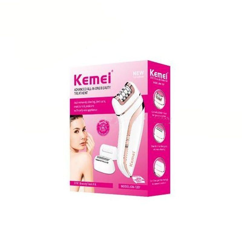 Kemei Σετ Αποτρίχωσης για Σώμα KM-1207 - Epilator - Angel shopping