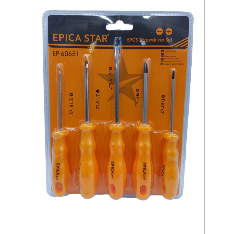 ΣΕΤ ΚΑΤΣΑΒΙΔΙΑ 5ΤΜΧ EPICA STAR EP-60651 ΕΡΓΑΛΕΙΑ > ΧΕΙΡΟΣ > ΚΑΤΣΑΒΙΔΙΑ