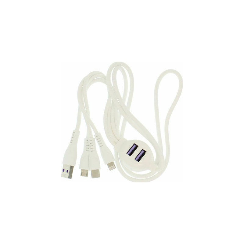 5 in 1 ΚΑΛΩΔΙΟ USB 3.1A ANDOWL Q-A35 ΚΕΝΤΡΙΚΟ > ΕΙΔΗ ΥΠΟΛΟΓΙΣΤΩΝ > ΑΞΕΣΟΥΑΡ ΥΠΟΛΟΓΙΣΤΩΝ