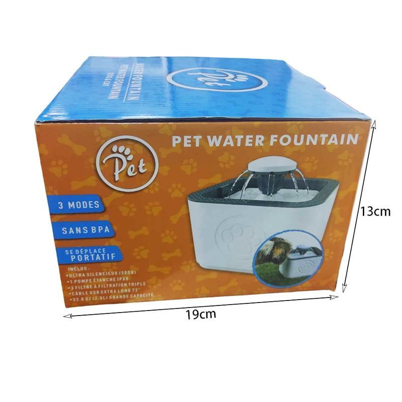 Αυτόματος διανομέας νερού/Συντριβάνι - Pet Water Fountain 2.5lt