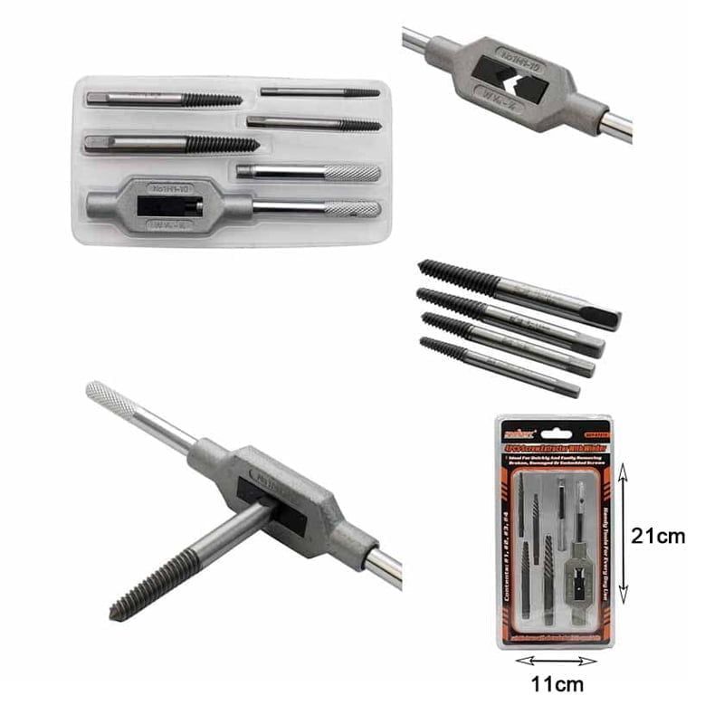 HORUSDY Σετ Τρυπανιών Βιδωτός Εξολκέας 4τμχ SDY-97315 - Screw Extractor with Winder 4pcs