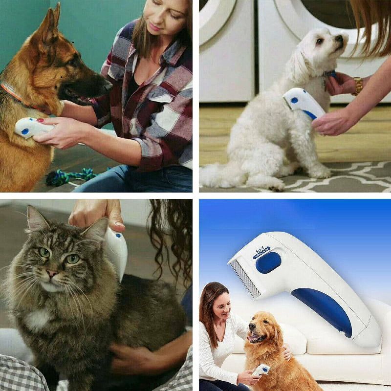 Factory Flea Doctor Ηλεκτρική Χτένα Σκύλου για Εξολόθρευση Ψύλλων & Παράσιτων - Electric Dog Comb for Extermination of Fleas and Pests - Angel shopping