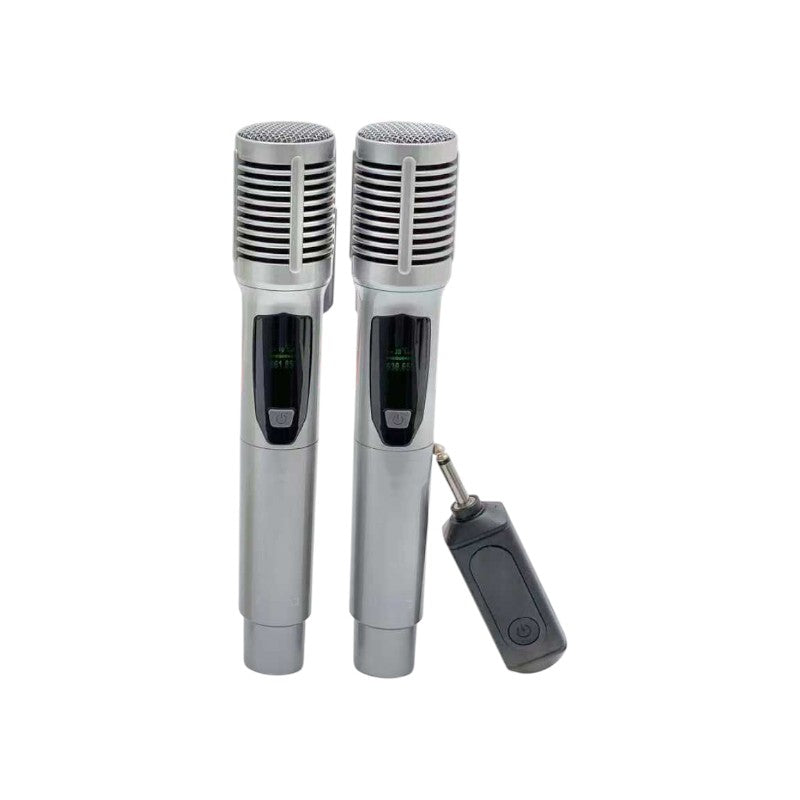 Σετ 2 ασύρματα μικρόφωνα - KMS-903MC - 509038 - Silver