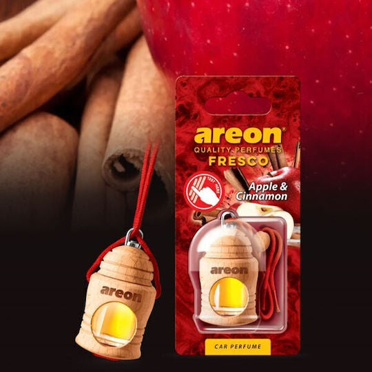 Areon Κρεμαστό Αρωματικό Υγρό Αυτοκινήτου Fresco Apple & Cinnamon 4ml