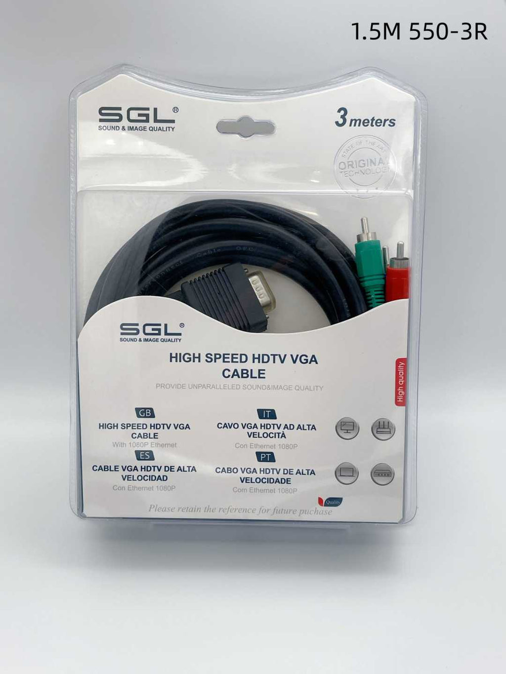 Καλώδιο VGA σε RCA - 550-3R - 3m - 095417