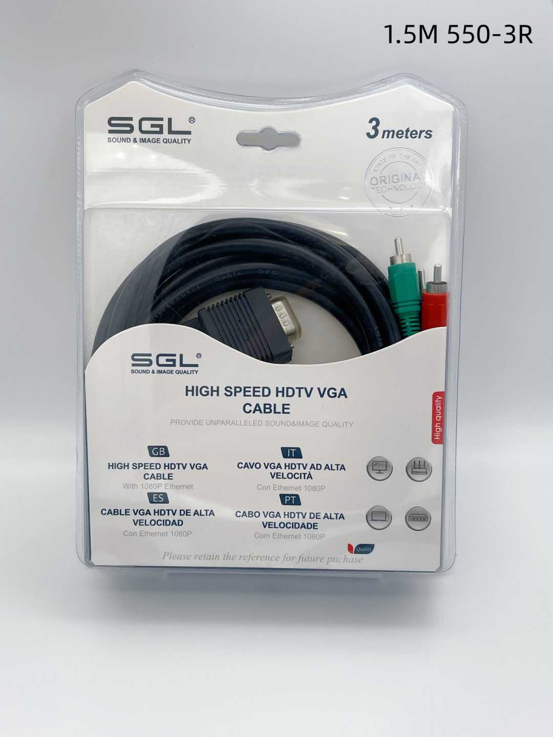 Καλώδιο VGA σε RCA - 550-3R - 3m - 095417