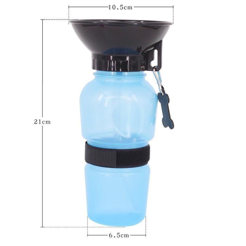 Πλαστικό Μπουκάλι Νερού για Σκύλο 500ml - Water bottle - Angel shopping
