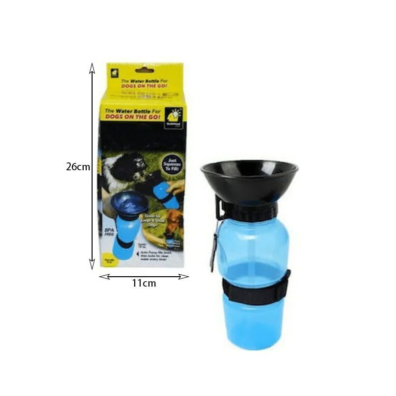 Πλαστικό Μπουκάλι Νερού για Σκύλο 500ml - Water bottle - Angel shopping