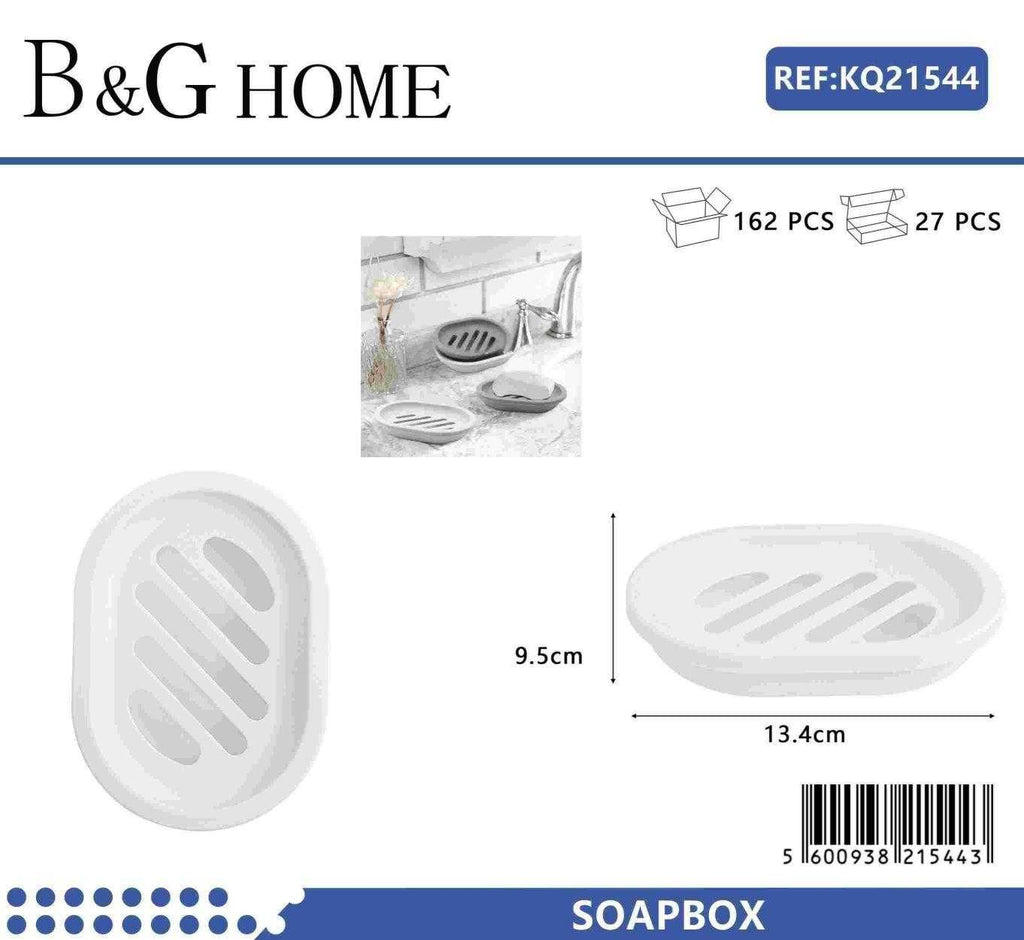 Σαπουνοθήκες μπάνιου πλαστικές - Σετ 9pcs - White - 21544