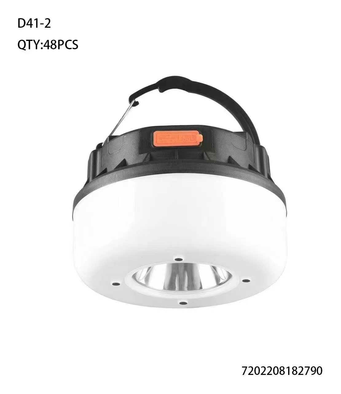 Επαναφορτιζόμενη λάμπα-φαναράκι LED - D41-2 - 182790