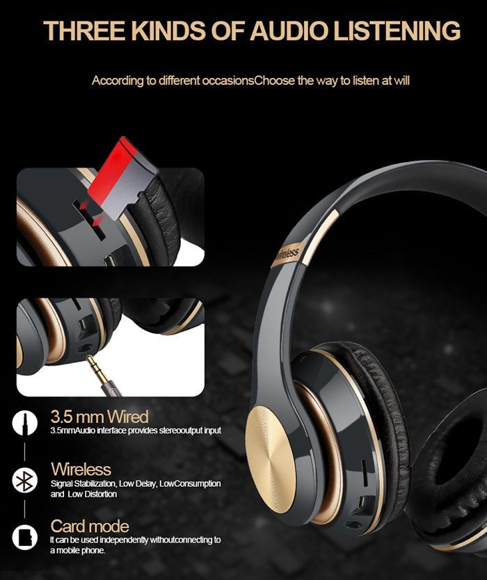 Ασύρματα ακουστικά - Headphones - Τ5 - 540054 - Black