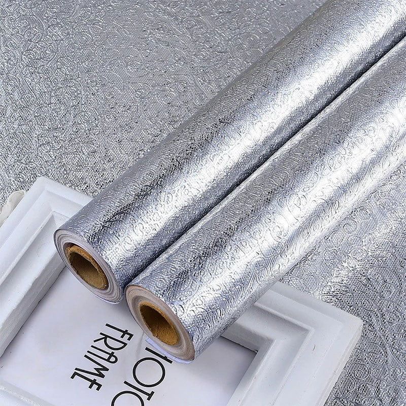 Αυτοκόλλητο φύλλο αλουμινίου 40cm x 2m – Aluminium foil sticker 40cm x 2m