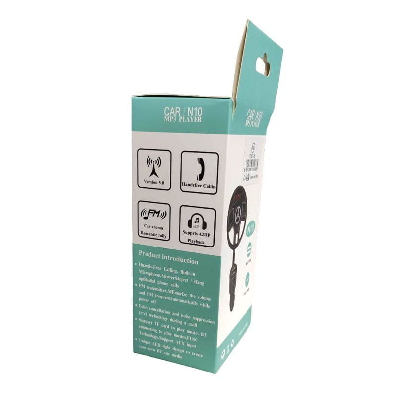 N10 Φορτιστής - Transmitter αυτοκινήτου με MP3, FM & 2 θύρες USB - Car modulator transmitter - Angel shopping