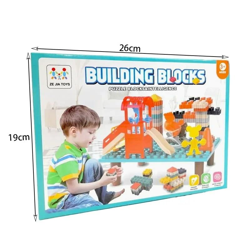 Ze jia toys Παιδικά τουβλάκια παζλ - Building blocks - Angel shopping