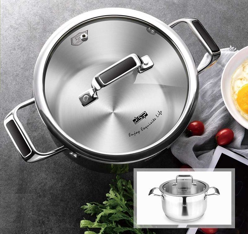 Κατσαρόλα ανοξείδωτη με καπάκι - 3.6L - CS002-B20 - DSP - 560317 ΣΠΙΤΙ & ΚΑΤΟΙΚΙΔΙΟ>Οικιακά είδη>Είδη κουζίνας