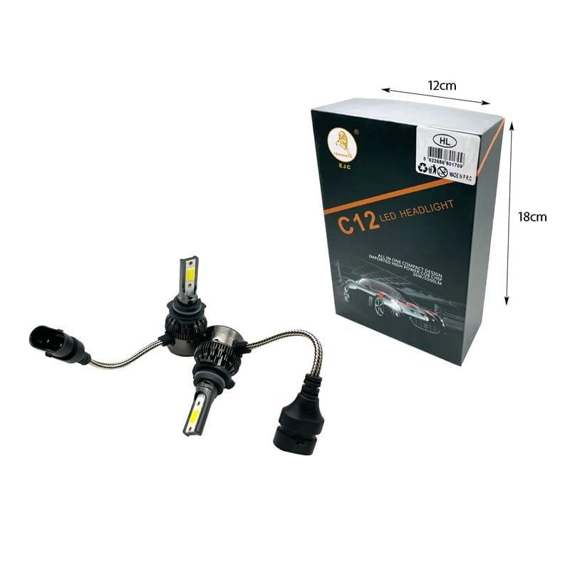 EJC Λάμπα αυτοκινήτου 9006/HB4 6000K C12 LED headlight