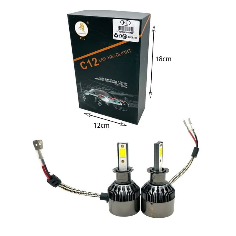 EJC Λάμπα αυτοκινήτου H3 6000Κ- C12 LED Headlight