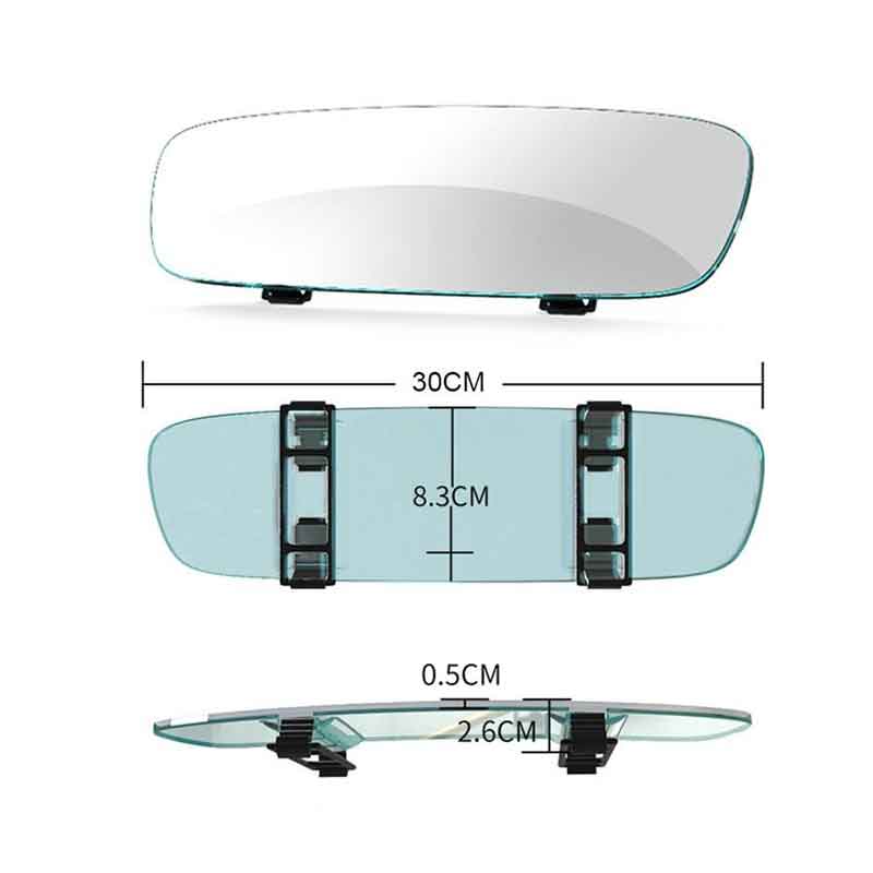Καθρέπτης αυτοκινήτου 30cm 3R-339 - Indoor Frameless Rear View Mirror