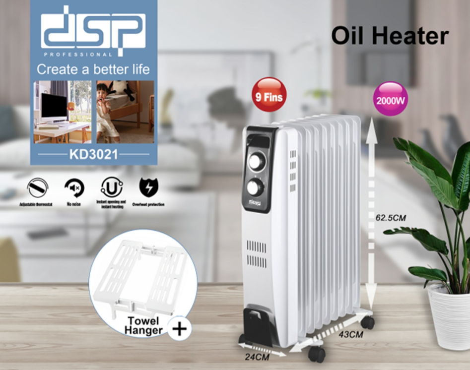 Ηλεκτρικό καλοριφέρ λαδιού - KD3021 - DSP - 562397 ΣΠΙΤΙ & ΚΑΤΟΙΚΙΔΙΟ>Οικιακά είδη>Είδη θέρμανσης