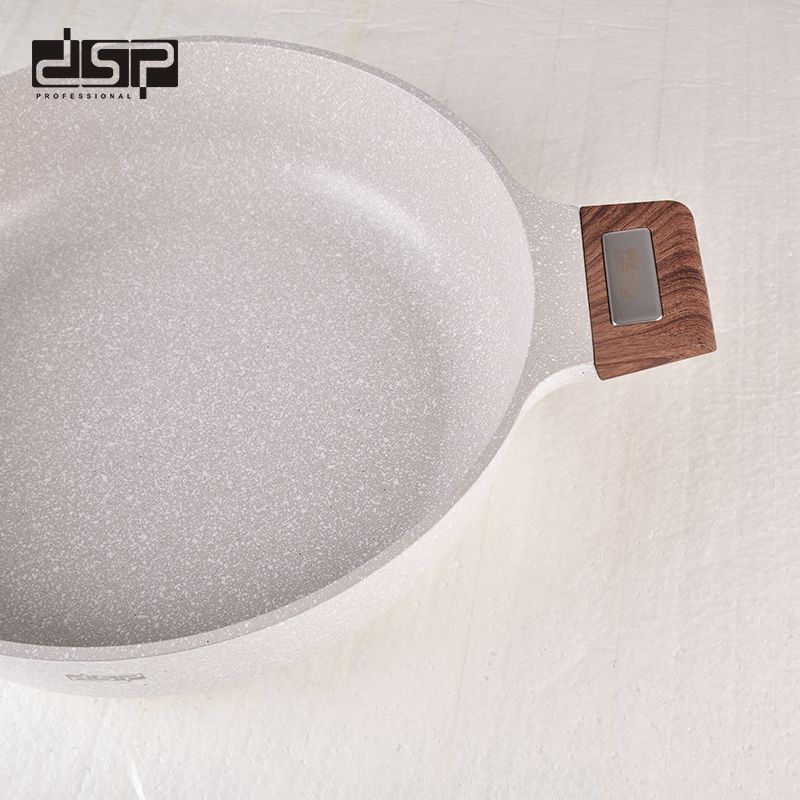 Ρηχή κατσαρόλα αντικολλητική με καπάκι - 5.5L - CA005-BS32-Beige - DSP - 563806 ΣΠΙΤΙ & ΚΑΤΟΙΚΙΔΙΟ>Οικιακά είδη>Είδη κουζίνας