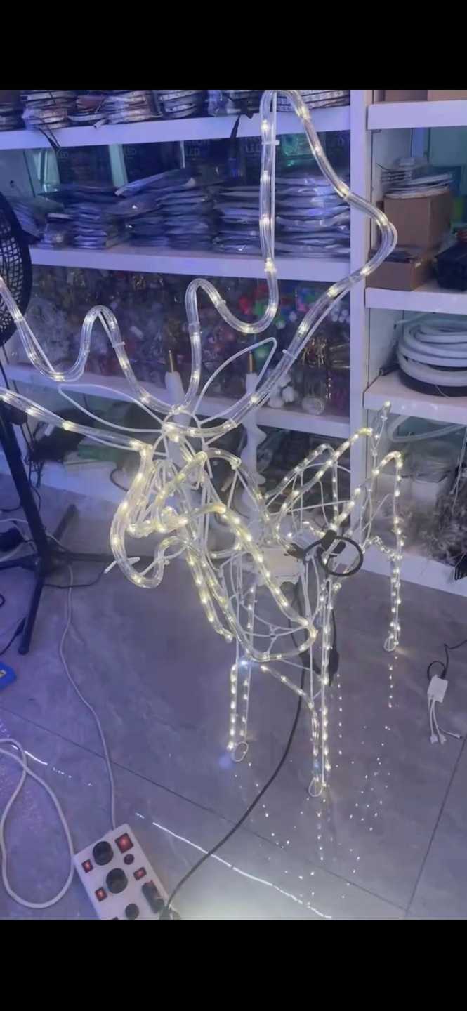 Χριστουγεννιάτικο φωτιζόμενο ελάφι LED - 11 - 272382 - Warm White