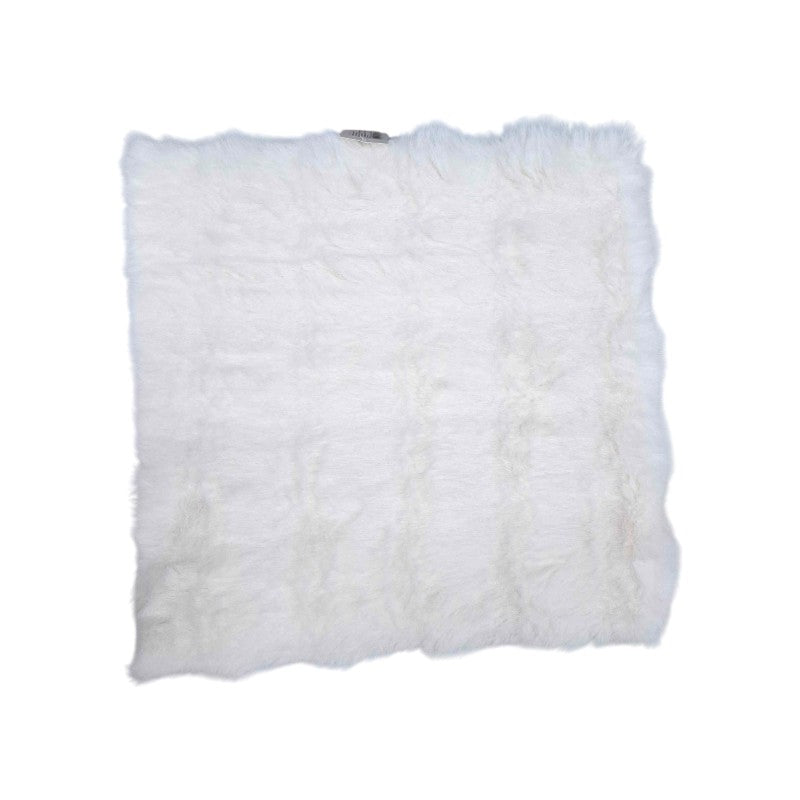 Μαξιλάρι καρέκλας γούνινο - 40x40cm - 571537 - White