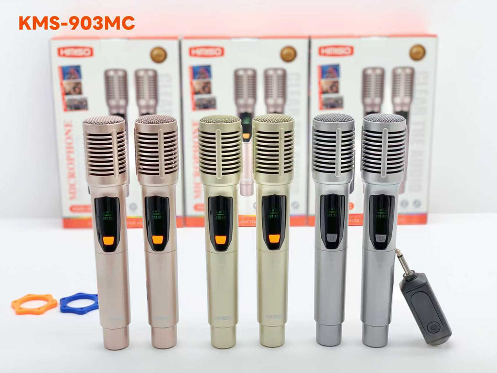 Σετ 2 ασύρματα μικρόφωνα - KMS-903MC - 509038 - Silver