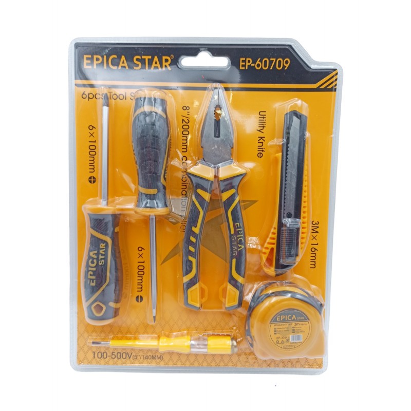 ΚΙΤ ΕΡΓΑΛΕΙΩΝ 6ΤΜΧ EPICA STAR EP-60709 ΕΡΓΑΛΕΙΑ > ΣΕΤ > ΕΡΓΑΛΕΙΟΘΗΚΕΣ