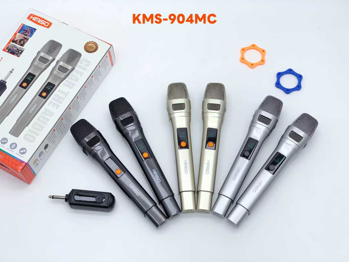 Σετ 2 ασύρματα μικρόφωνα - KMS-904MC - 509045 - Gold