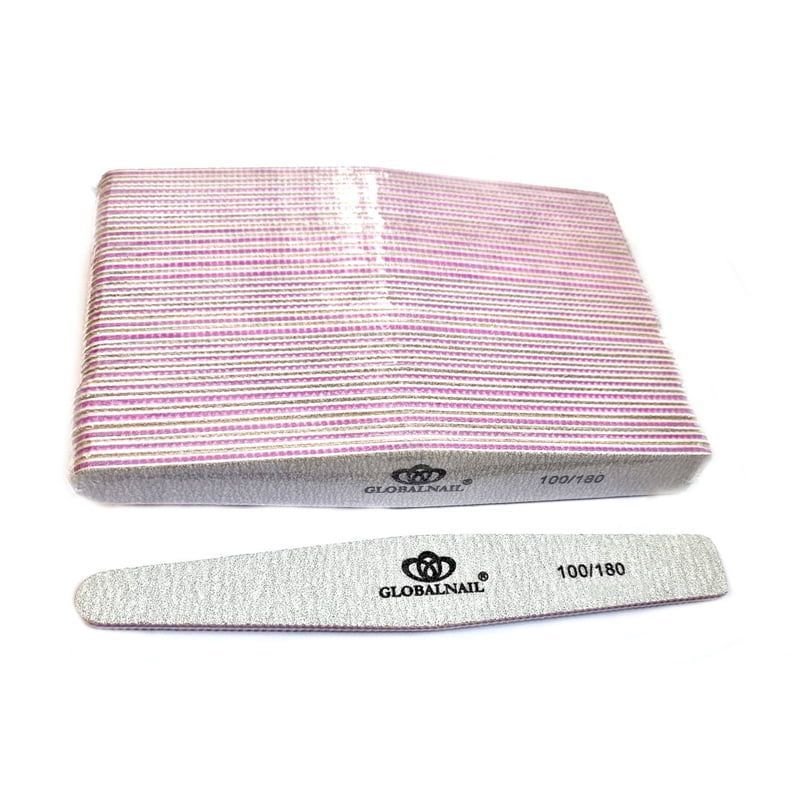 Globalnail Λίμα νυχιών 100/180 25τμχ - Nail File 25pcs