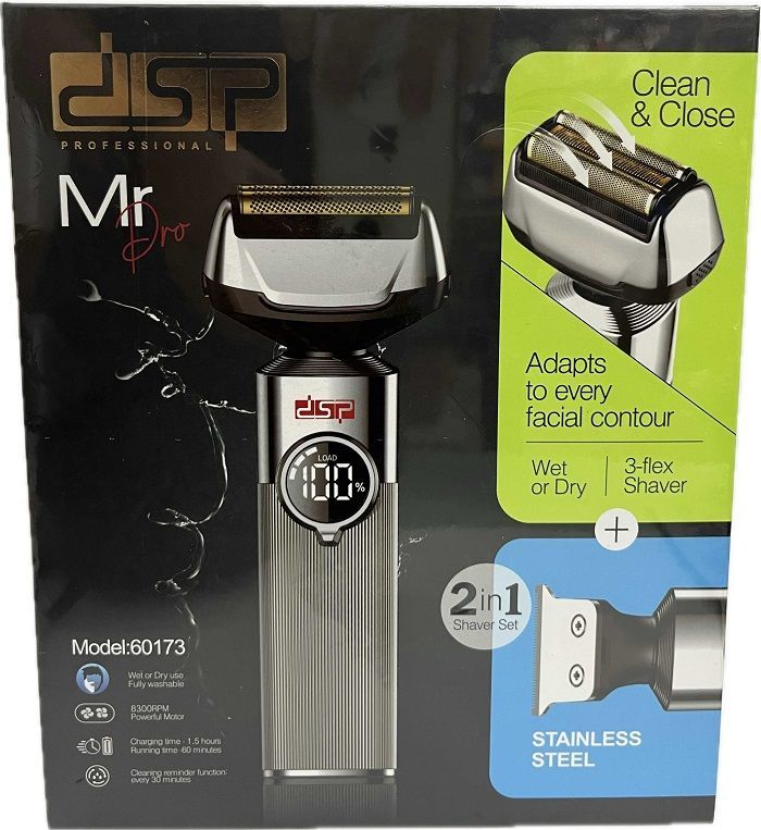 Ξυριστική μηχανή - Trimmer - 2in1 - 60173 - DSP - 614719 ΥΓΕΙΑ - ΟΜΟΡΦΙΑ & Fitness>Είδη κομμωτηρίου>Ξυριστικές μηχανές