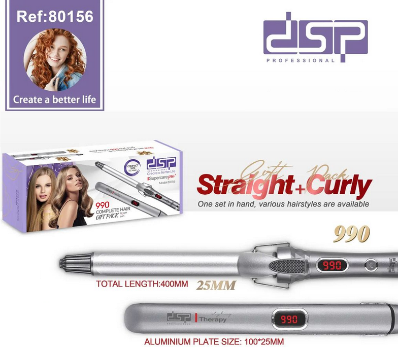 Σετ ισιωτική και μπουκλιέρα μαλλιών - 80156 - DSP - 615914 ΥΓΕΙΑ - ΟΜΟΡΦΙΑ & Fitness>Είδη κομμωτηρίου>Ισιωτικές μαλλιών και ηλεκτρικές βούρτσες