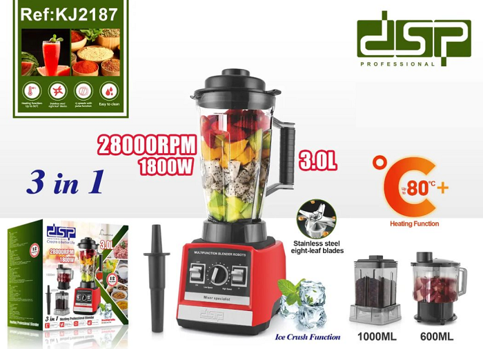 Μπλέντερ - 3in1 - KJ2187 - DSP - 616164 ΣΠΙΤΙ & ΚΑΤΟΙΚΙΔΙΟ>Οικιακά είδη>Οικιακές ηλεκτρικές συσκευές