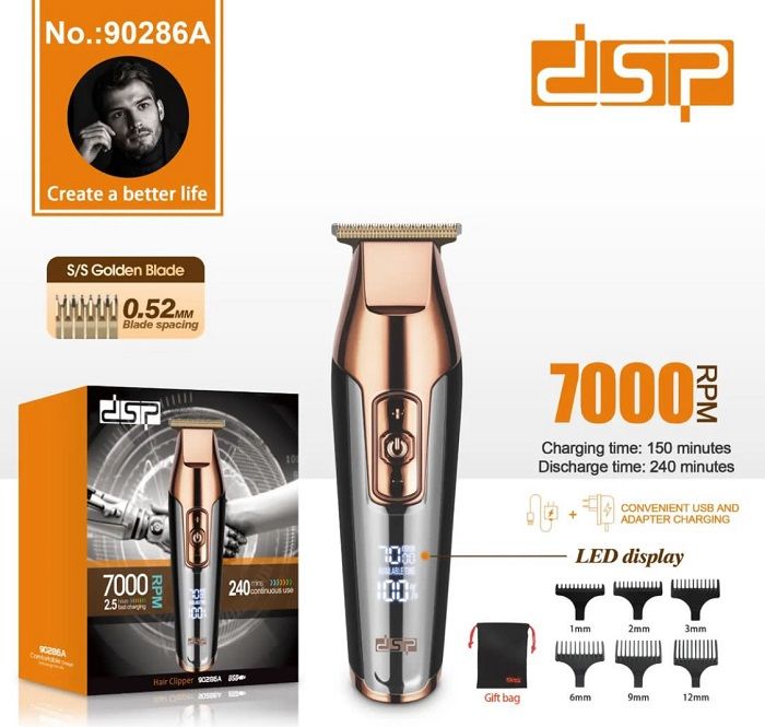Κουρευτική μηχανή - 90286A - DSP - 616751 ΥΓΕΙΑ - ΟΜΟΡΦΙΑ & Fitness>Είδη κομμωτηρίου>Κουρευτικές μηχανές